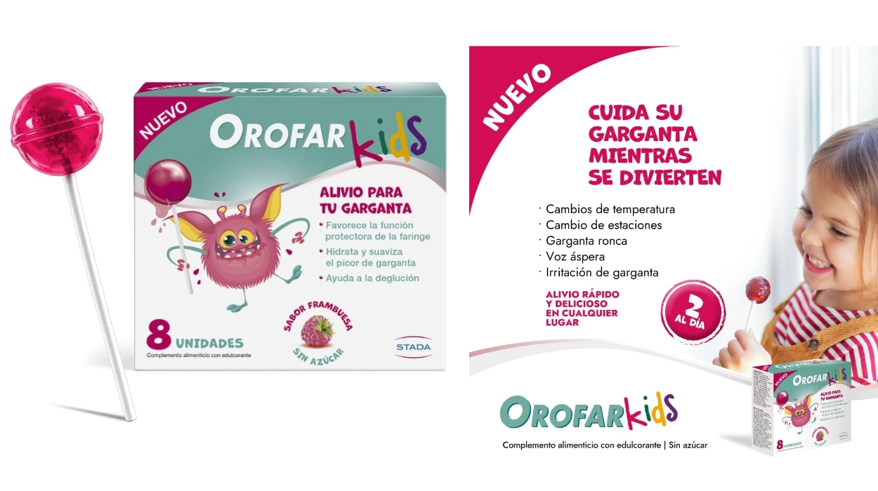 Chollo Orofar Kids piruletas para niños: Alivian y calman el picor de garganta por sólo 6,02€ (40% de descuento)