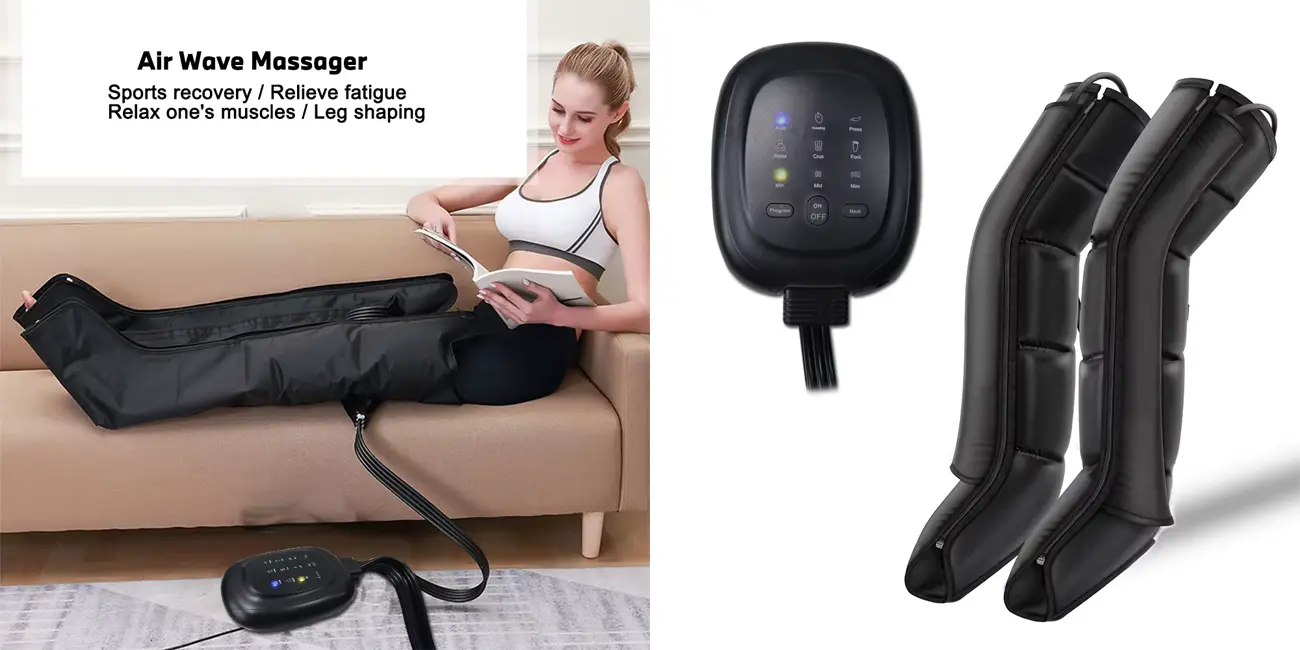 Chollo Masajeador de piernas y pies VamsLuna MK-002 con compresión de aire por sólo 84,69€ con cupón y envío gratis (-63%)