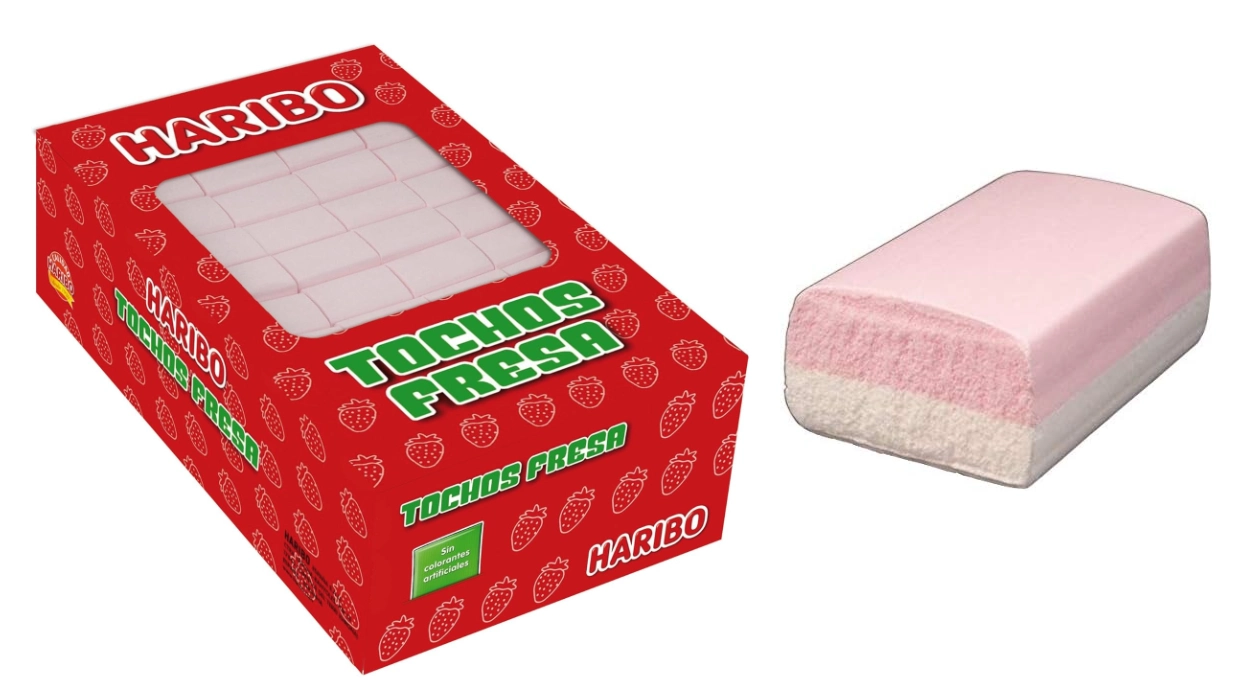 Chollo Tochos de fresa Haribo (las clásicas tizas) de 1.120 gramos por sólo 15,95€ (44% de descuento)