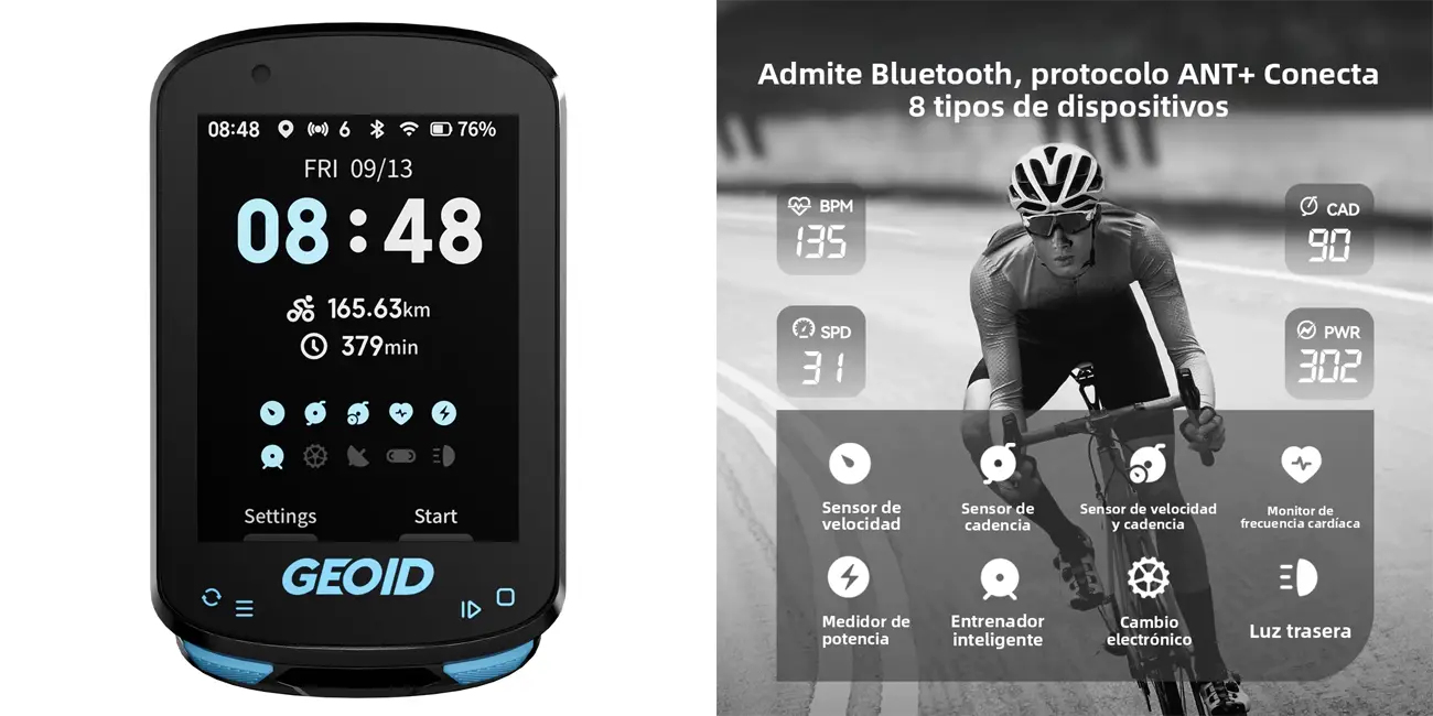 Chollo Ciclocomputador GEOID CC600 GPS por sólo 24,33€ con cupón y envío gratis (-69%)