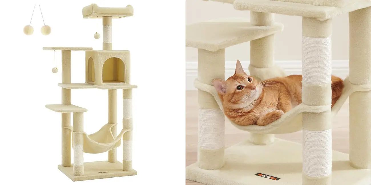 Chollo Árbol rascador para gatos Feandrea de 112 cm de altura por sólo 25,96€ con cupón y envío gratis (-78%)
