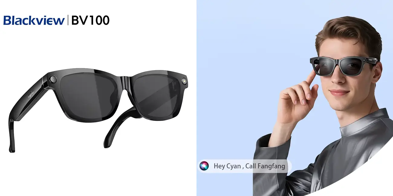 Chollo Gafas inteligentes Blackview BV100 AI 2K por sólo 42,47€ y envío gratis con cupón (-76%)