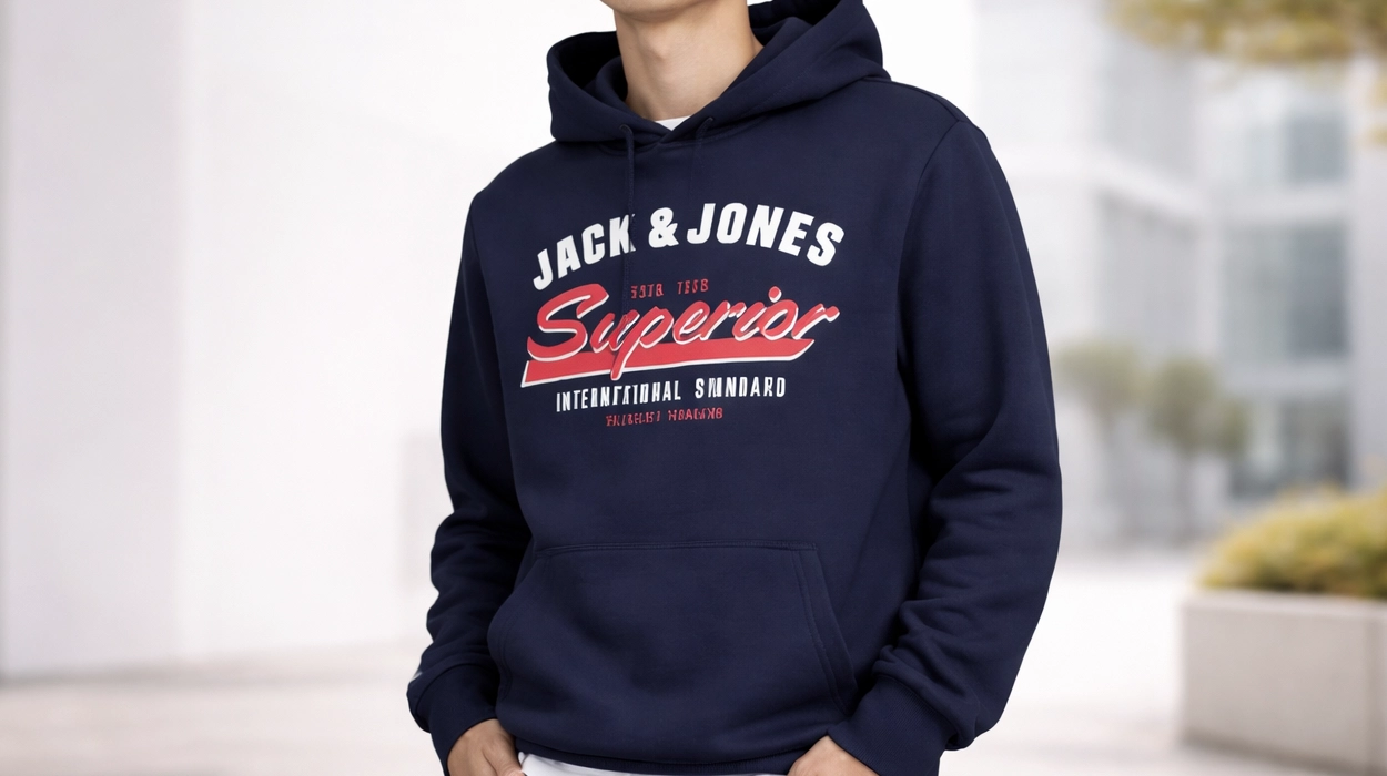 Chollo Sudadera Jack & Jones Hoodie Logo para hombre por sólo 15€ (-37%)