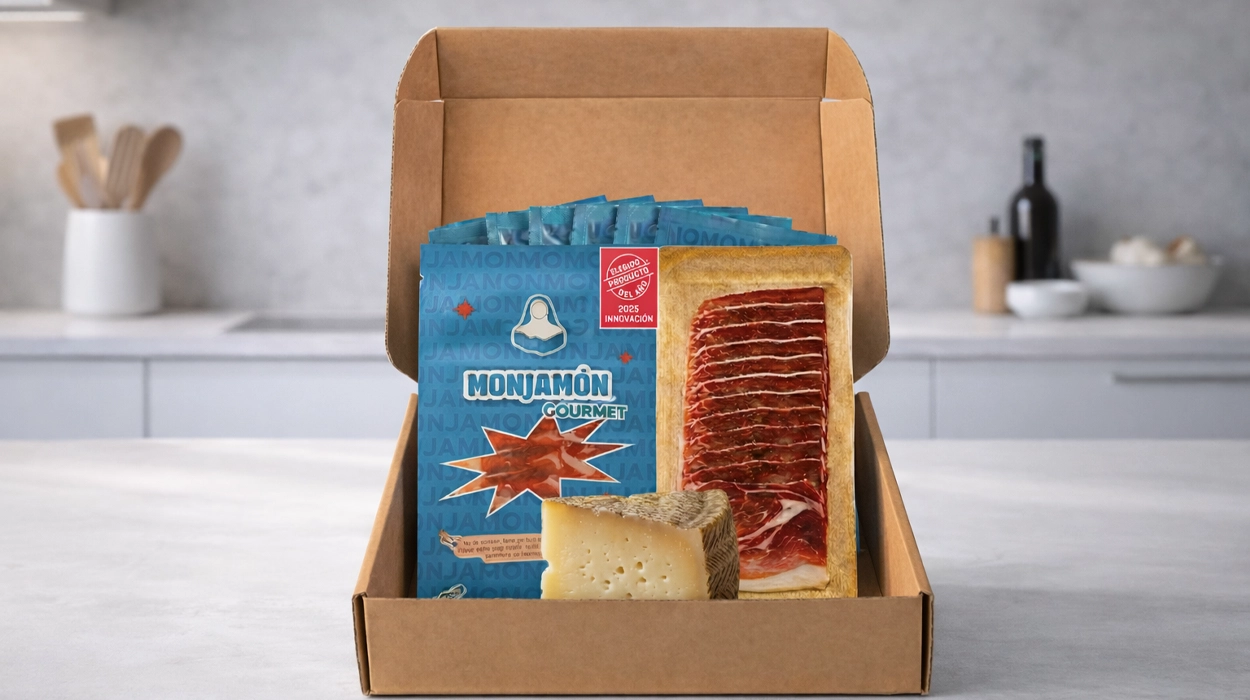 Llévate 10 sobres de Jamón de Bellota 100% Ibérico Pata Negra Monjamón + cuña queso de REGALO a un precio bajísimo aprovechando este cupón de AliExpress