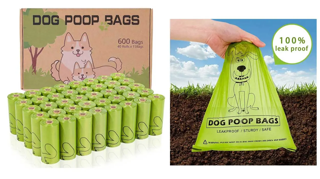 Chollo Pack de 600 bolsas para perro AiTodos de PET y almidón de maíz por sólo 12,59€ (-21%)