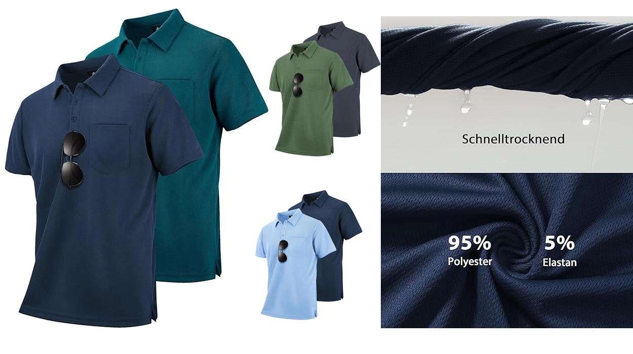 Este pack de 2 polos SwissWell transpirables es perfecto para ir fresquísimo este verano por menos de 12€ cada uno ¡Varios colores!