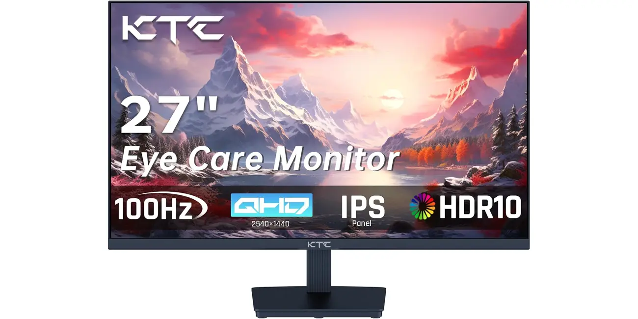Chollo Monitor LED KTC H27T27 QHD de 27″ con 100 Hz por sólo 92,50€ y envío gratis con cupón (-63%)