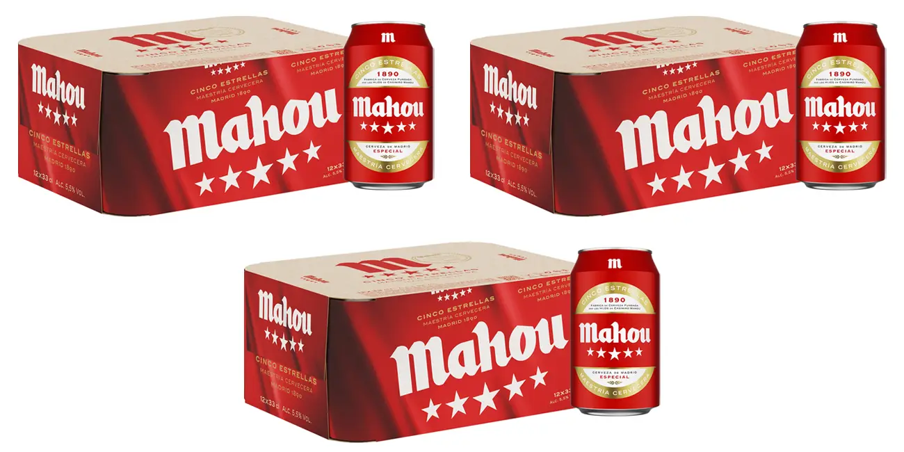 Prepara tu despensa: este pack de 36 cervezas Mahou 5 Estrellas de 33 cl cae a sólo 0,46€ cada bote en Amazon ¡BRUTAL!
