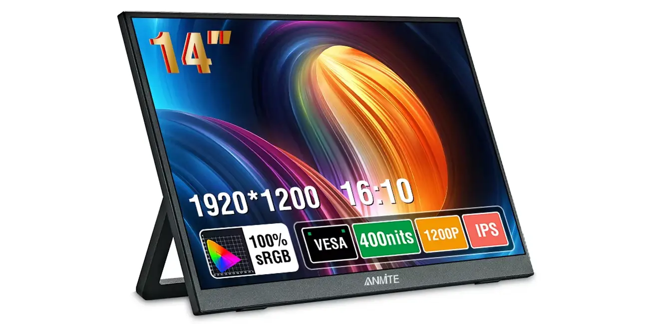 Chollo Monitor táctil portátil Anmite Full HD de 14″ por sólo 34,41€ con envío gratis (-68%)