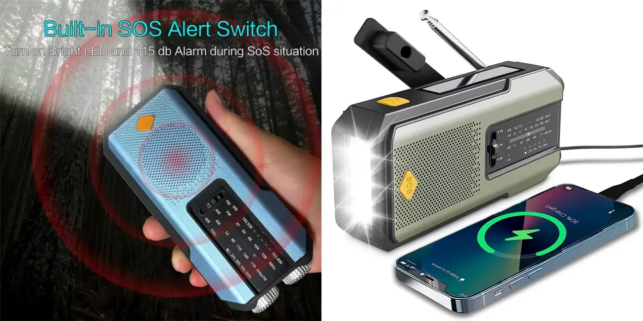 Esta radio de emergencia con linterna, carga solar y manivela es también una batería para cargar tu móvil y está a un precio de escándalo en AliExpress (-68%)