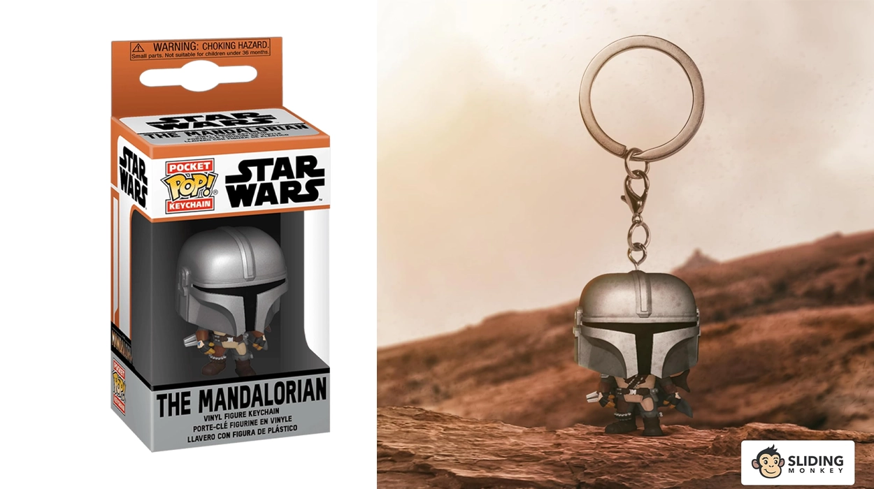 Chollo Funko POP! Keychain: Star Wars The Mandalorian Peach por sólo 6€ (54% de descuento)