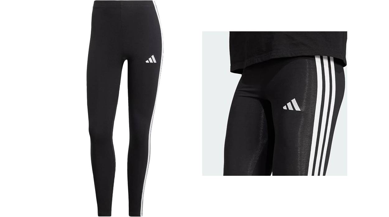 Entrena con estilo y comodidad con estos leggins de algodón Adidas 3 Stripes a un precio de risa en Amazon