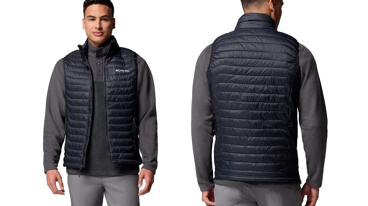 Chollo Chaleco Columbia Powder Pass Hybrid Vest para hombre por sólo 39,95€ con envío gratis (56% de descuento)