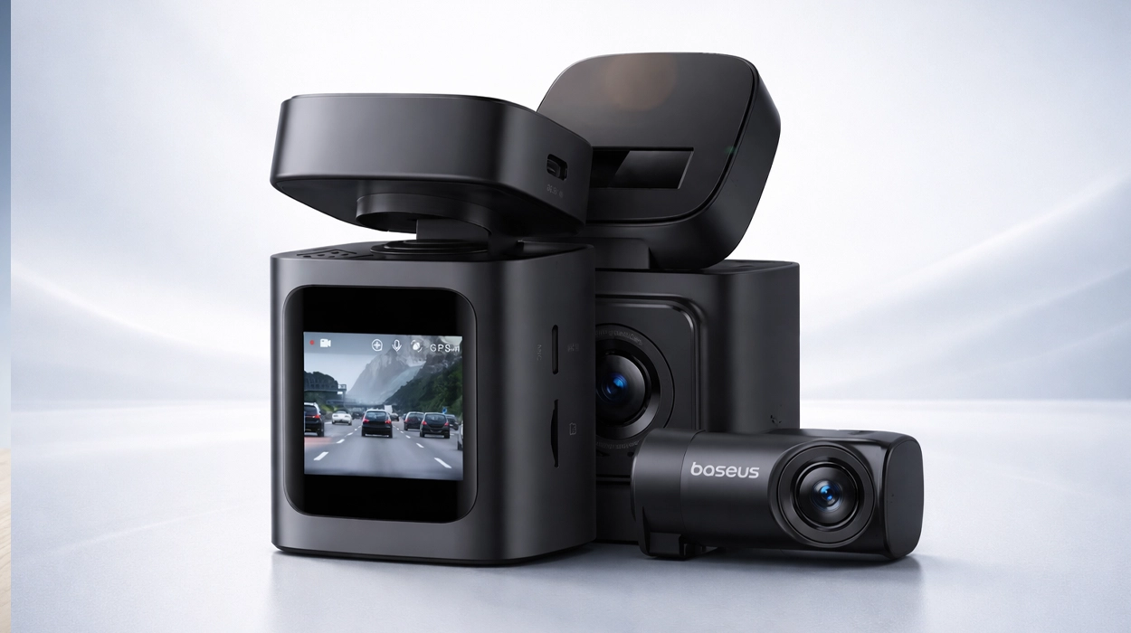 Chollo Dash Cam Baseus 3K VD1 con cámara frontal y trasera, y GPS incorporado por sólo 58,85€ con cupón y envío gratis (66% de descuento)