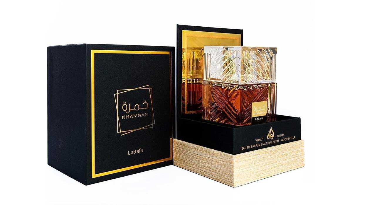 Chollo Perfume Lattafa Khamrah de 100 ml unisex por sólo 19,49€ con cupón descuento y envío gratis (-78%)