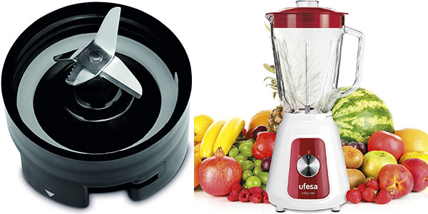 Chollo Batidora de vaso Ufesa Ruby Red de 1.500 W y 1,5 litros por sólo 29,99€ con envío gratis (-40%)