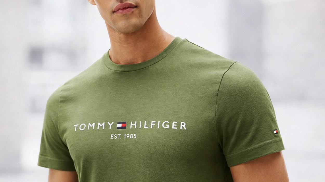Chollo Camiseta de manga corta Tommy Hilfiger Slim Fit para hombre por sólo 24€ (51% de descuento)