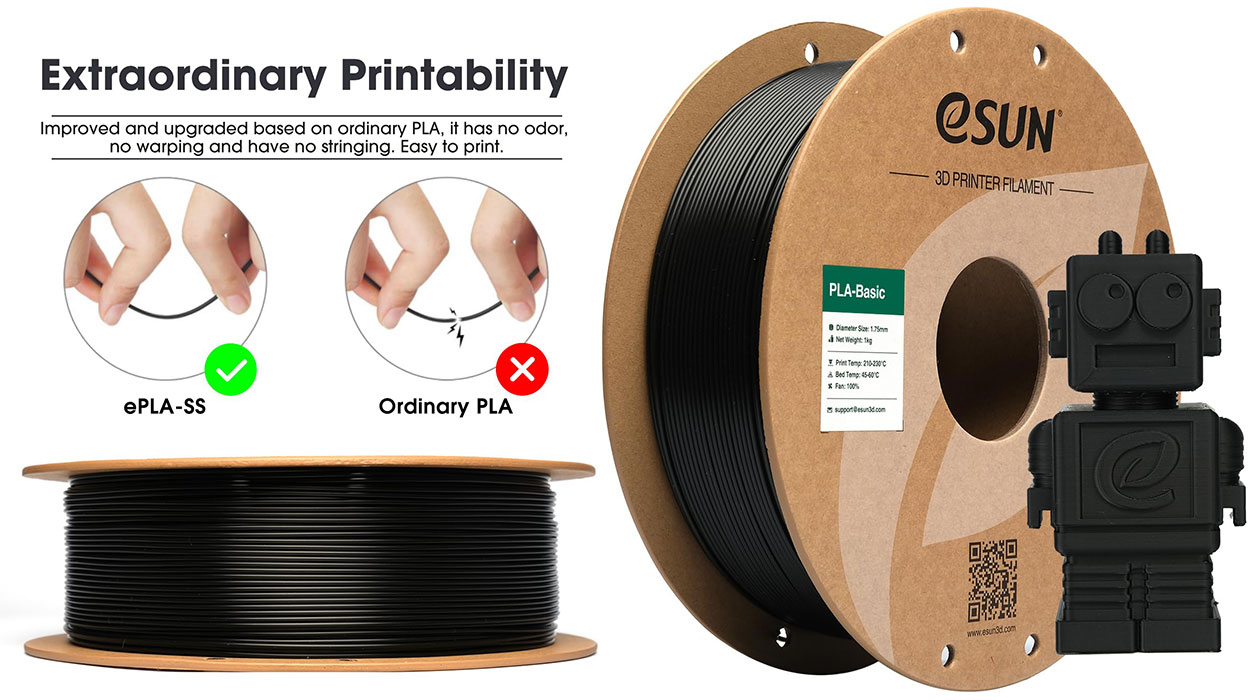 Chollo Carrete de filamento eSUN PLA para impresión 3D de 1 kg por sólo 10,75€ (-46%)