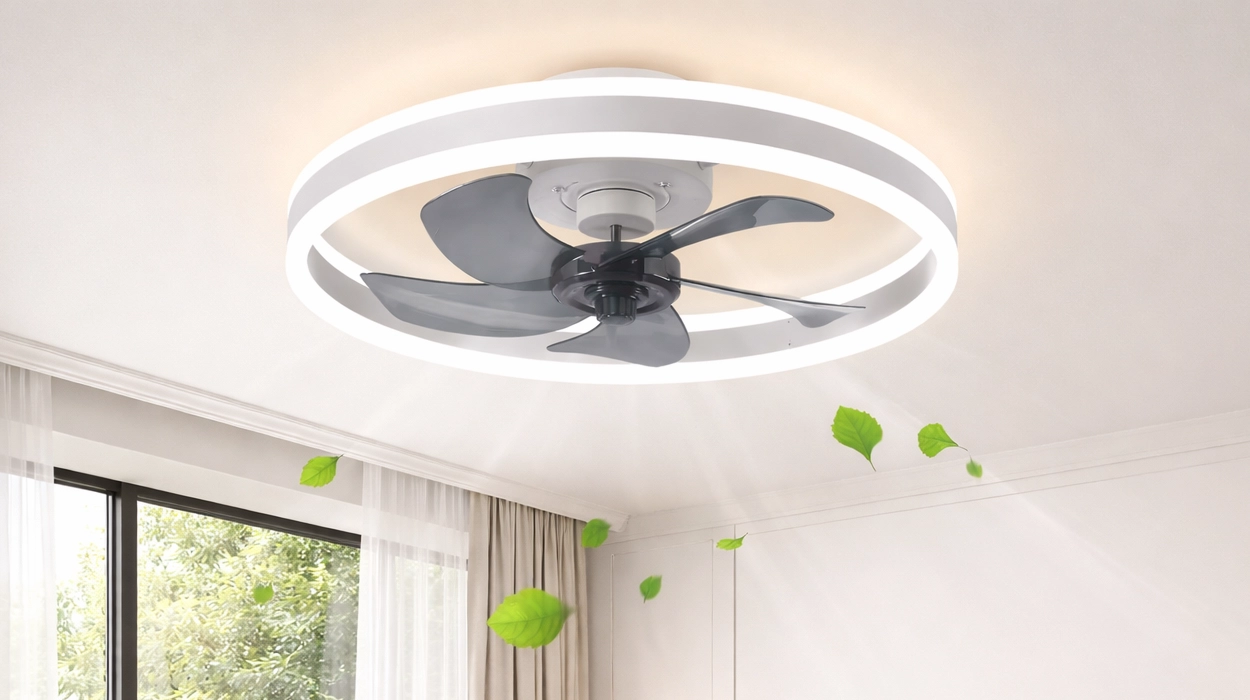 Luz LED regulable y 6 velocidades: Este ventilador de techo Jelena de diseño moderno se queda hoy en sólo 38€ aplicando este cupón