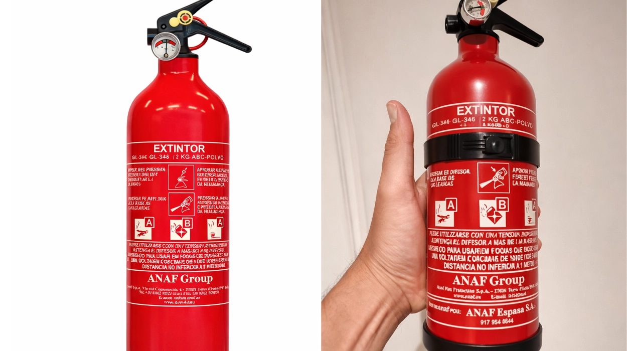 Chollo Extintor ABC de 1 Kg con soporte para pared por sólo 14,84€ con cupón y envío gratis (-39%)