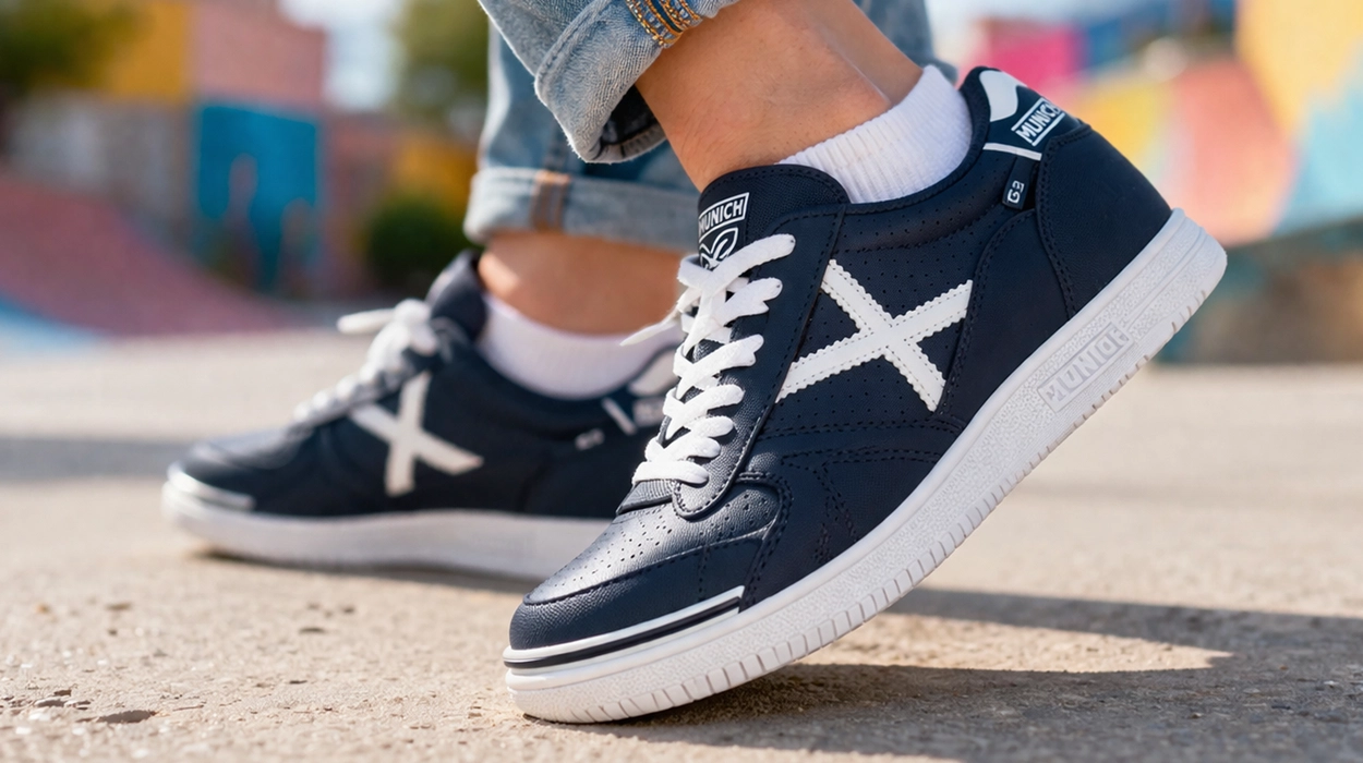 Chollo Zapatillas Munich G-3 infantiles en color azul hasta talla 38 por sólo 28,95€ (-42%)