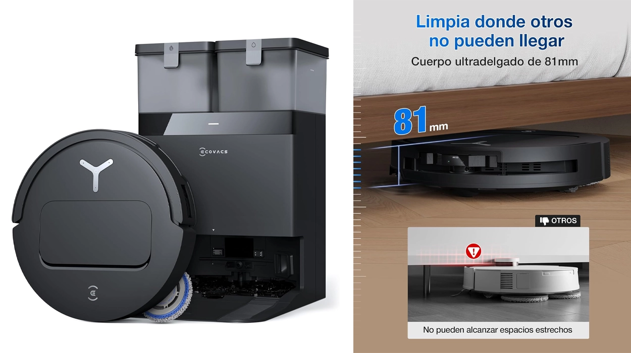 Chollo Robot aspirador y friegasuelos ECOVACS T50 Pro Omni Gen2 por sólo 399€ con envío gratis (33% de descuento)