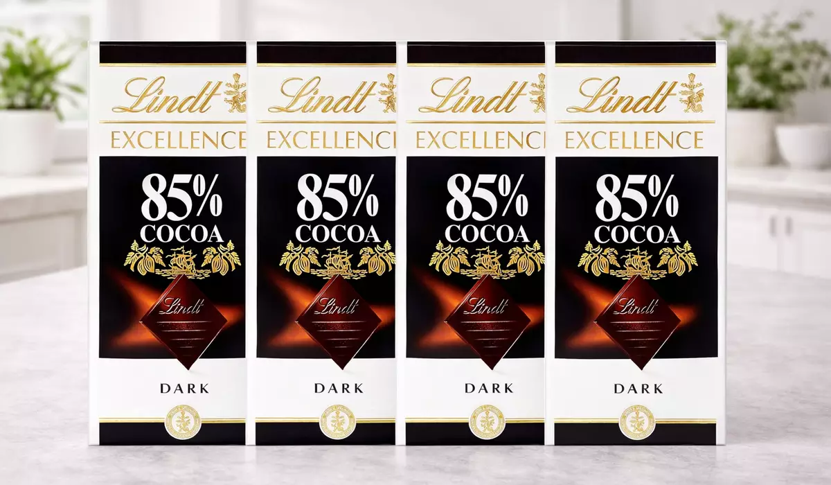 Chollo Pack de 5 tabletas de chocolate Lindt Excellence 85% Cacao de 100 g por solo 14,73€ (-46%) ¡2,95€ cada una! (5€ en supermercados)