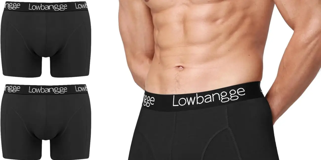 Chollo Pack x 4 boxers de algodón Lowbangge para hombre por sólo 9,99€ (-50%) ¡2,50€ cada uno!
