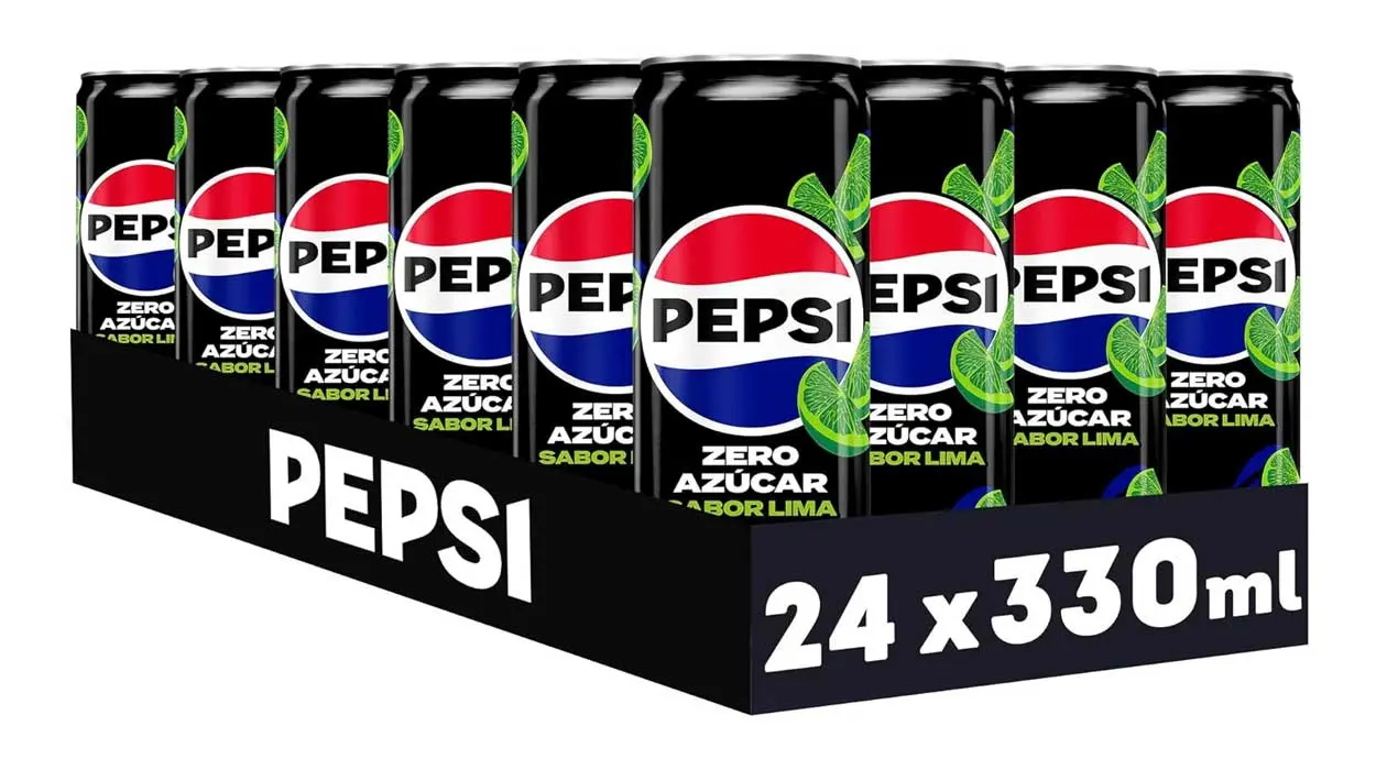 Chollo Pack 24x Pepsi Max Lima Zero azúcar de 33 cl por sólo 12€ (-33%) ¡Sólo 0,50€ cada lata!