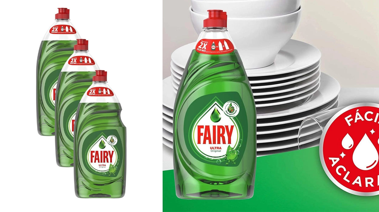 Chollo Pack de 3 botellas de Fairy Ultra a mano de 820 ml por sólo 9,84€ (-25%) ¡Sólo 3,28€ cada una!