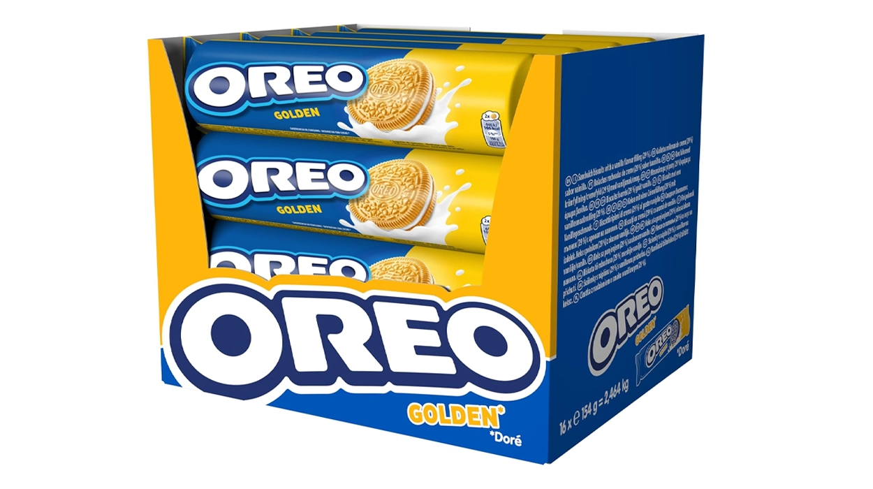 Chollo Pack x16 paquetes Oreo Golden Vainilla de 154 g por sólo 20,59€ (-20%) ¡1,29€ el paquete!