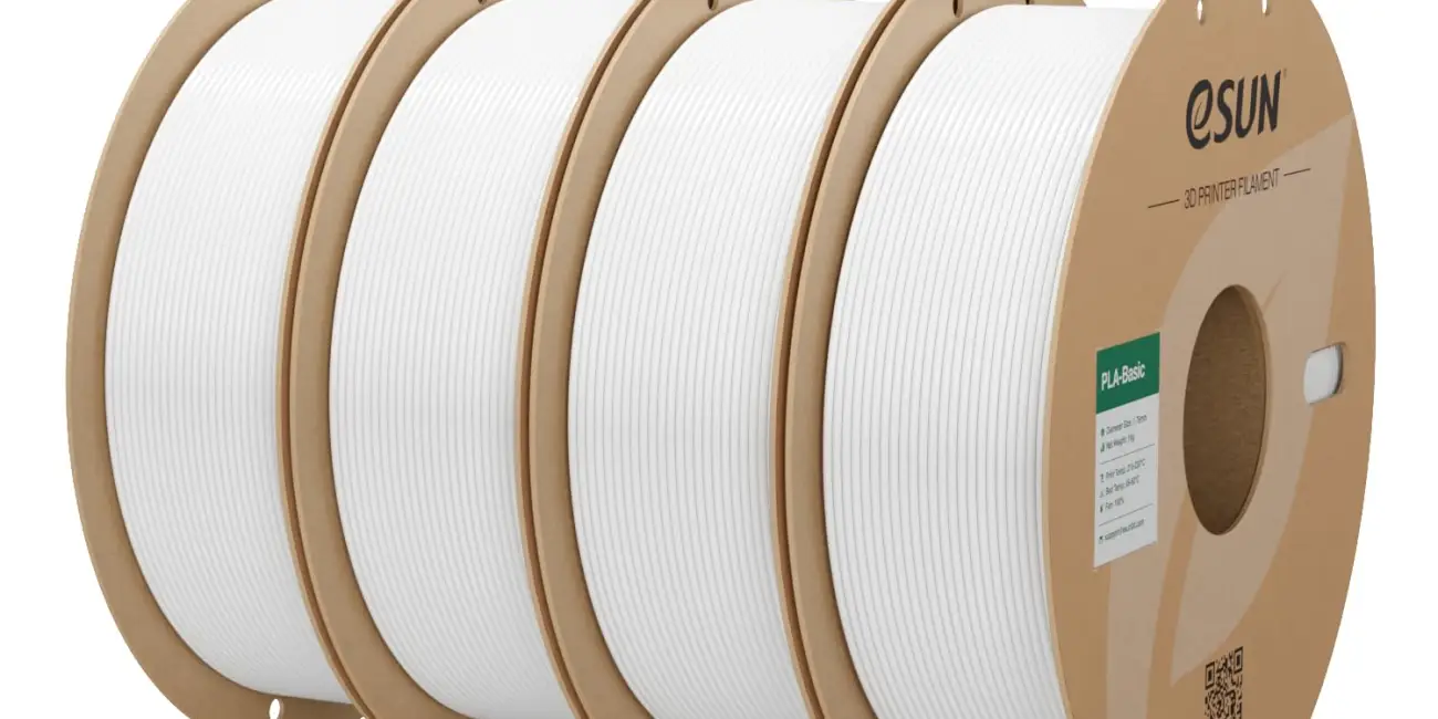 Chollo Pack de 4 bobinas eSUN PLA 1.75 mm (1 kg cada una), filamento para impresión 3D con alta precisión por sólo 36,71€ con envío gratis (-44%)