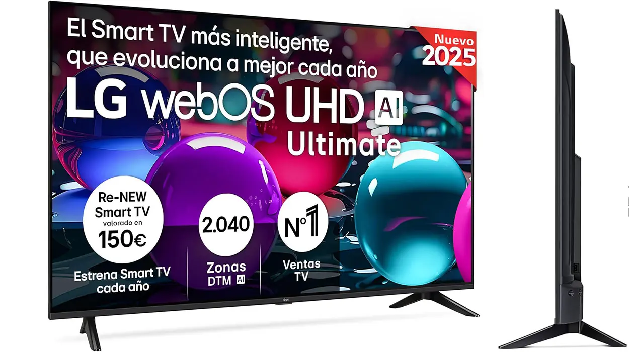 Chollo Smart TV LG WebOS UHD AI Ultimate de 55″ por sólo 329,99€ con envío gratis (-38%)