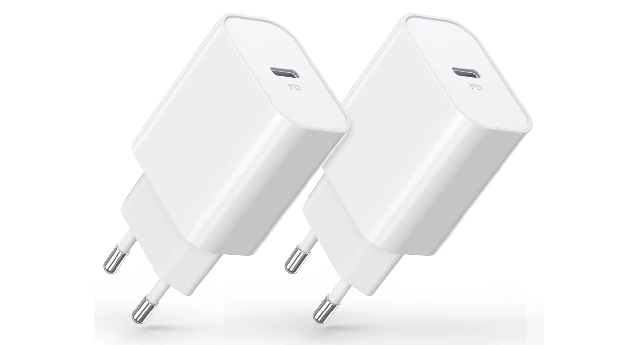 Carga tus dispositivos rápidamente con este pack de 2 cargadores USB-C de 30W PD3.0 que hoy salen a sólo 5,75€ cada uno
