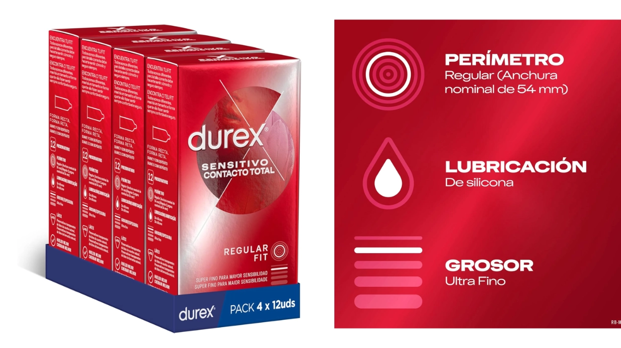 Chollo Pack x48 Preservativos Durex Sensitivo Contacto Total por sólo 17,58€ (35% de descuento)