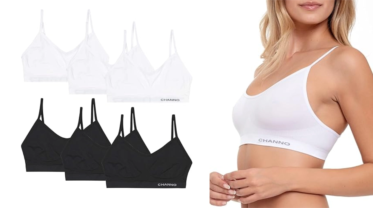 Estos sujetadores top Channo de algodón sin relleno y sin costuras son comodísimos y hoy salen a sólo 3,33€ cada uno
