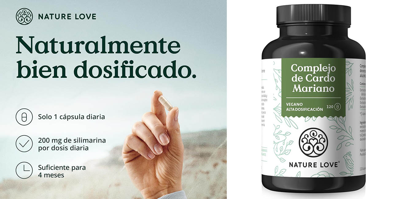 Chollo 120 cápsulas de Cardo mariano Nature Love por solo 12,78€ (20% de descuento)