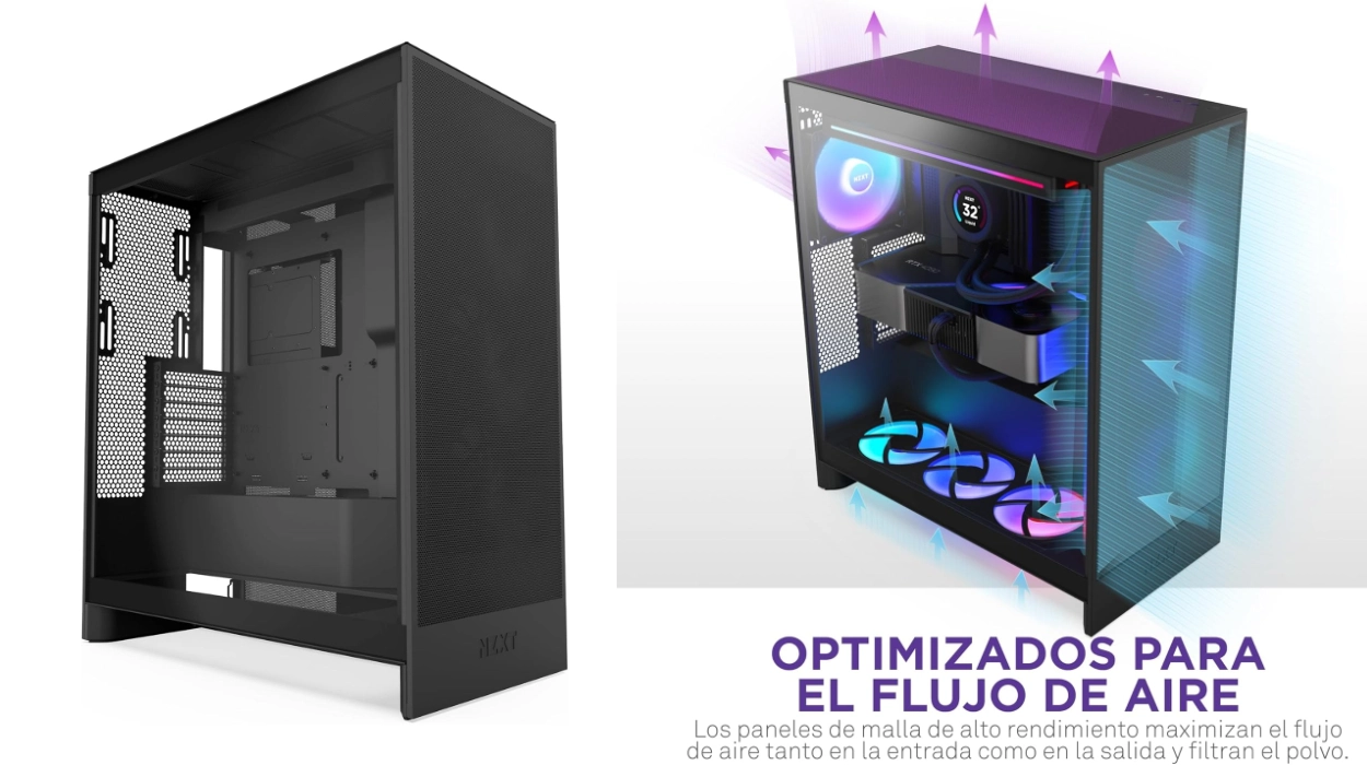 Gestión térmica de alto nivel para tu nuevo PC: esta semitorre ATX NZXT H7 Flow 2024 está rebajada en Amazon con un 36% de descuento