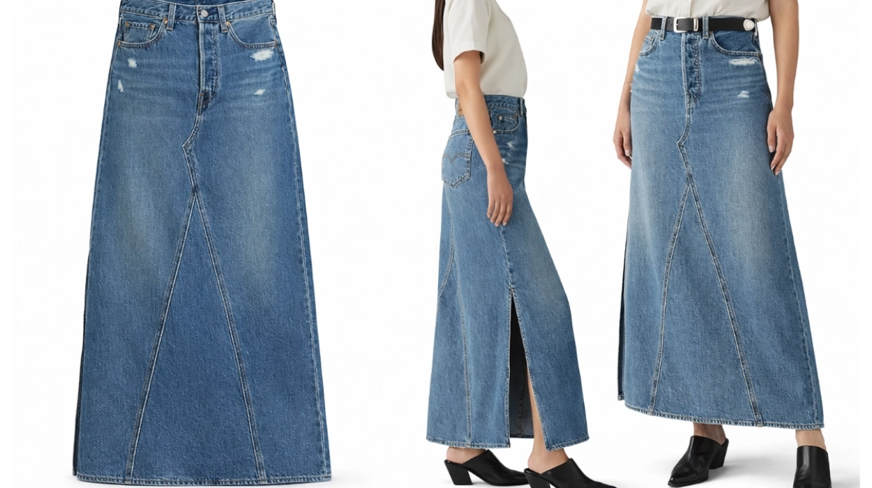 Chollo Falda larga Levi’s Iconic Long con abertura para mujer por sólo 55€ con envío gratis (50% de descuento)