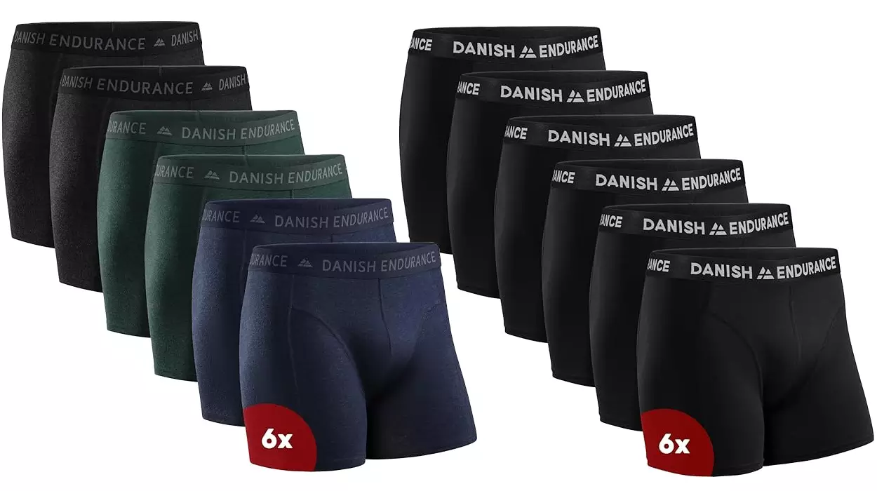 Chollo Pack x6 Bóxers Danish Endurance para hombre por sólo 25,95€ (-38%) ¡Sólo 4,33€ la unidad!
