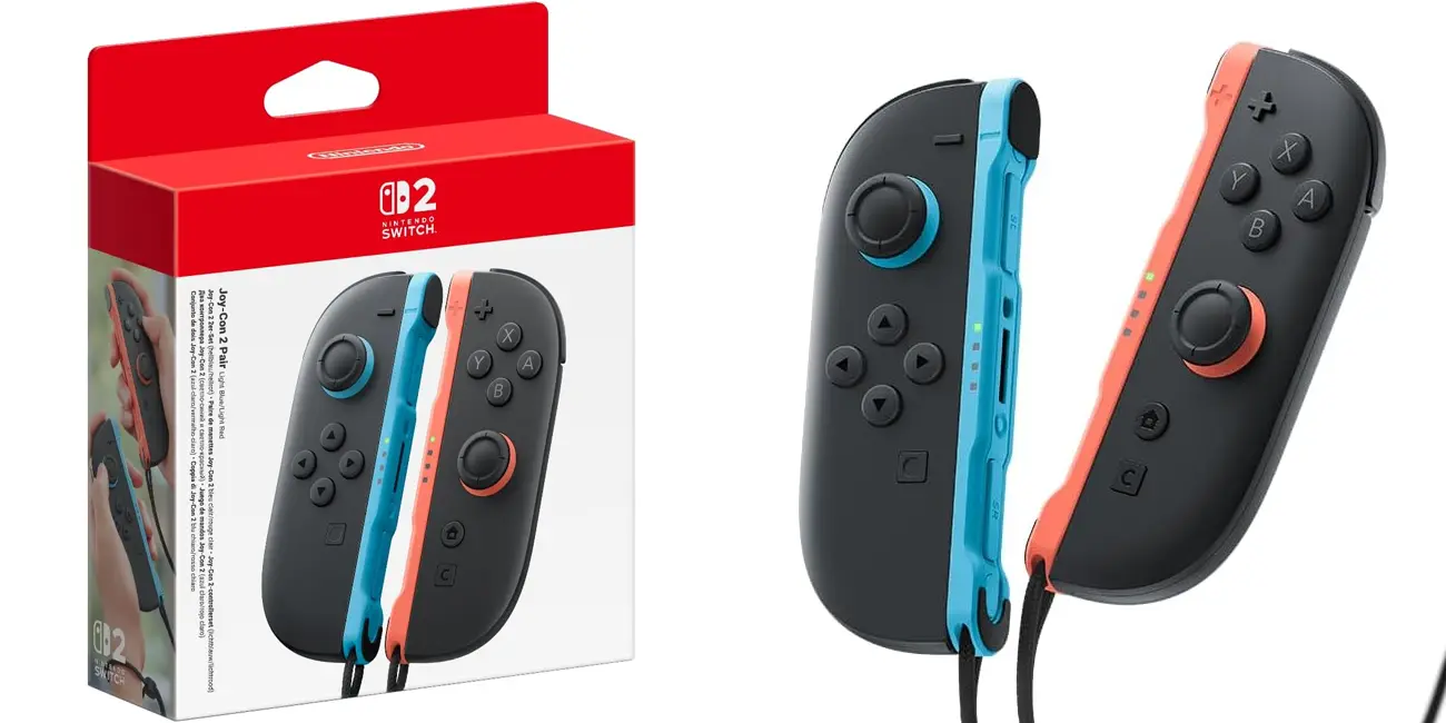 Chollo Mandos Joy-Con 2 para Nintendo Switch 2 por sólo 58,72€ con cupón y envío gratis (-35%)