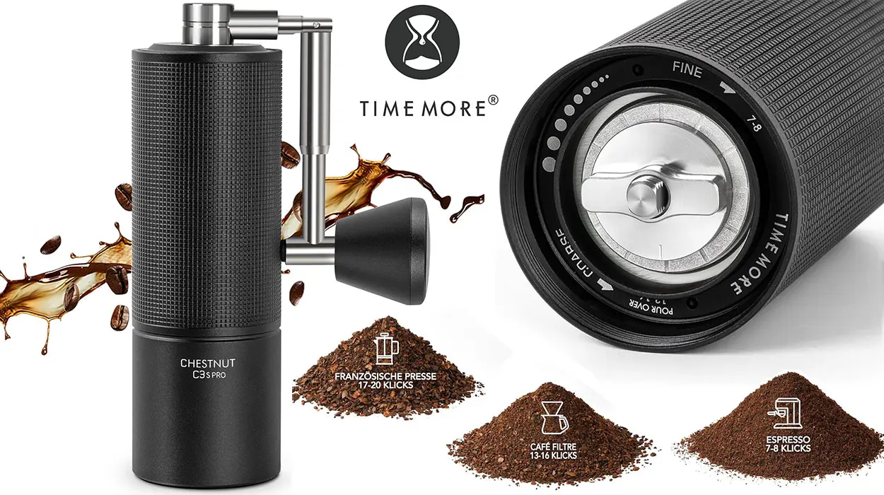 Chollo Molinillo de café manual Chestnut C3S PRO por sólo 38,53€ y envío gratis con cupón descuento (-70%)