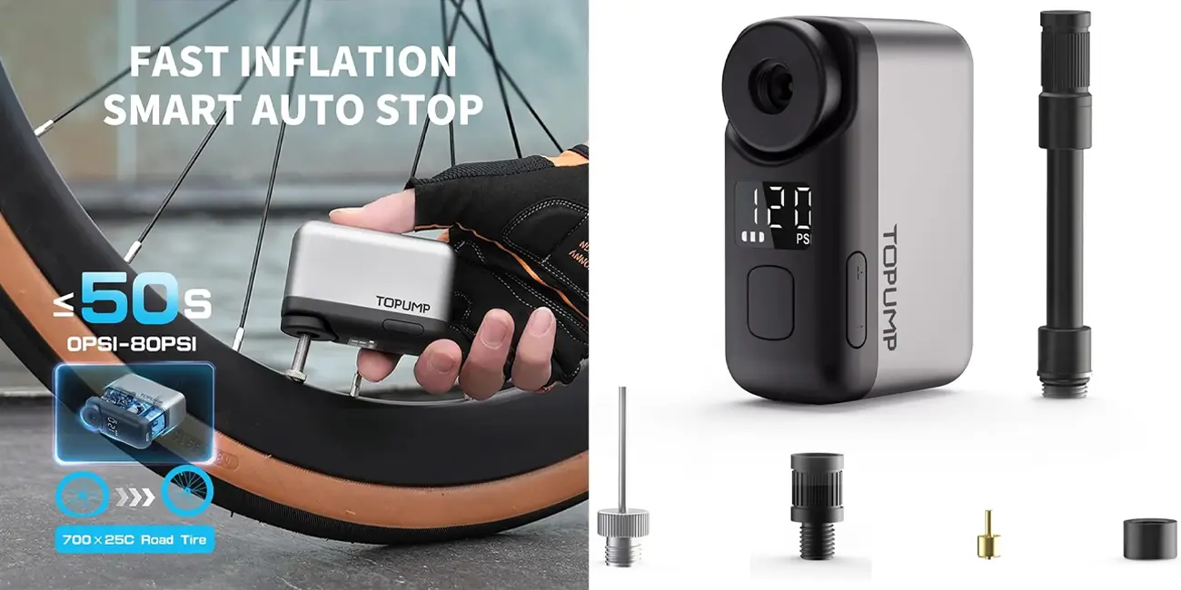 Ideal para ciclistas: esta mini bomba portátil infla tus ruedas en segundos y cabe en el bolsillo