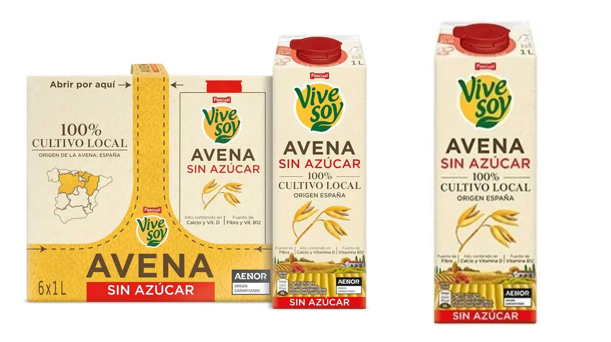 Chollo Pack de 12 briks Vivesoy bebida vegetal de avena sin azúcar de 1 litro con descuento por 11,70€ (-51%) ¡0,98€ cada uno!