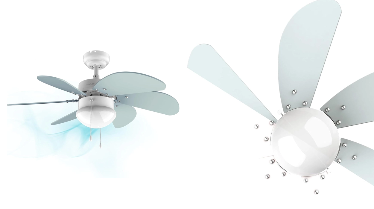 Chollo Ventilador de techo con luz Cecotec EnergySilence Aero 350 por sólo 42,90€ con envío gratis (-60%)