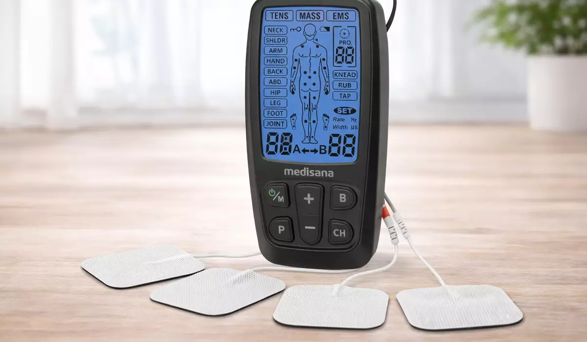 Chollo Electroestimulador Medisana TT 205 TENS EMS con 60 programas para aliviar dolor y relajar músculos en espalda, cuello y más por sólo 39,95€ con envío gratis (-56%)