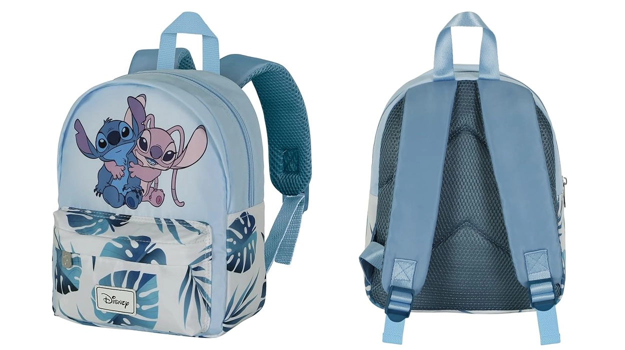 Precio MÍNIMO en esta chulísima mochila preescolar de Stitch con licencia oficial de Disney