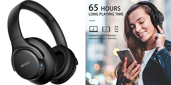 Chollo Auriculares de diadema inalámbricos KVIDIO por sólo 19,71€ (34% de descuento)