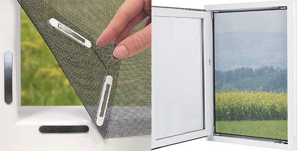 Chollo Cortina mosquitera magnética «Magic Click» para ventanas por sólo 12,79€ (29% de descuento)