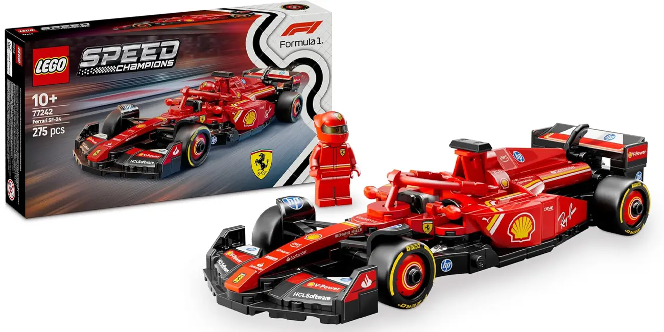 Chollo LEGO Speed Champions Ferrari SF-24 F1 por sólo 21,59€ (-20%)